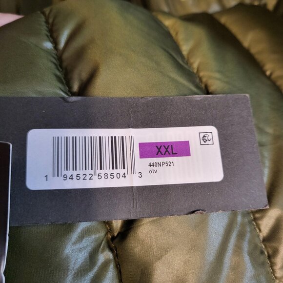 Kenneth Cole New York Quilted Puffer Jacket Men's XXL Olive Green - Picture 7 of 9